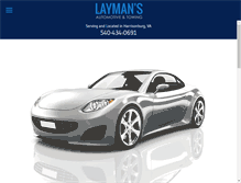 Tablet Screenshot of laymansautomotive.com